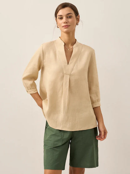 Camisa de vestir de lino 100% JOANNA