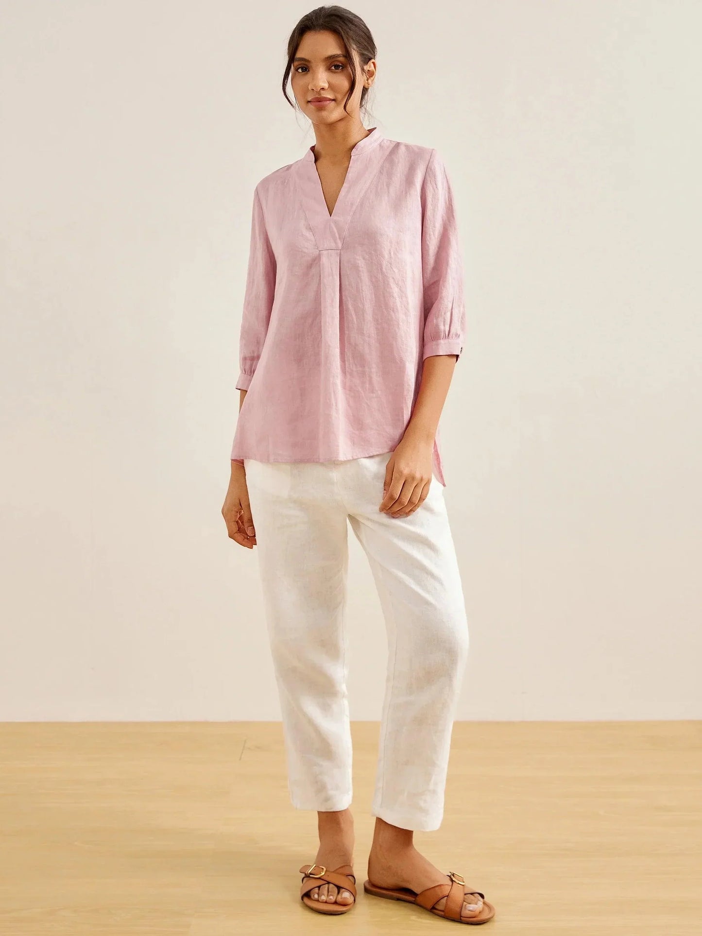 Camisa de vestir de lino 100% JOANNA