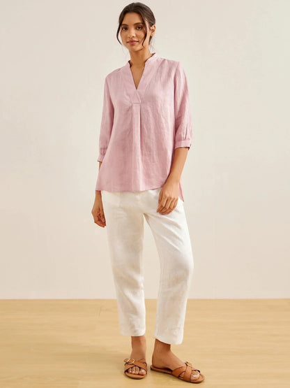 Camisa de vestir de lino 100% JOANNA