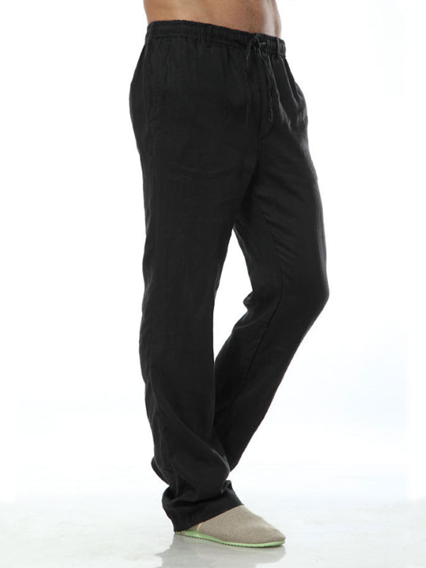 Pantalón Casual Holgado de Lino 100% Hombre
