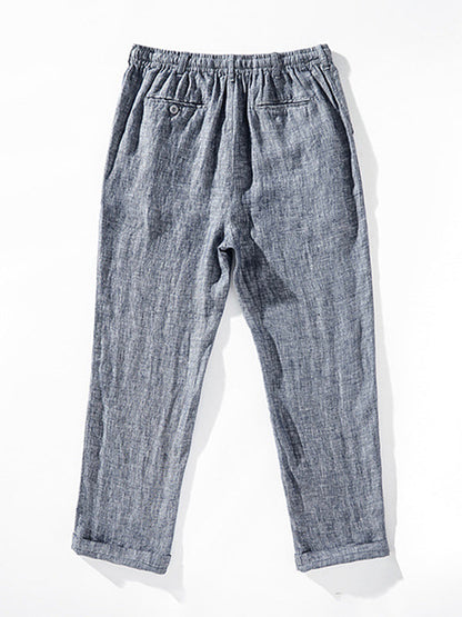 Pantalón de Lino 100% con Cordón Hombre