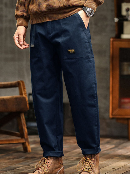Pantalón Cargo Utilitario Estilo Vintage Hombre