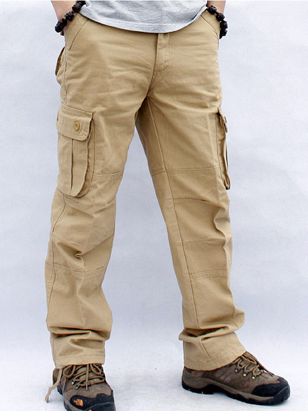 Pantalón Cargo Recto 6 Bolsillos Hombre
