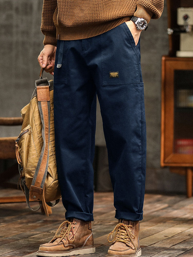 Pantalón Cargo Utilitario Estilo Vintage Hombre