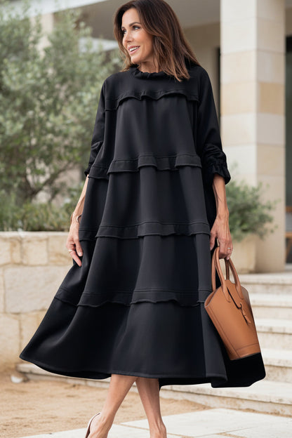 MORGAN – VESTIDO FLUIDO A CAPAS