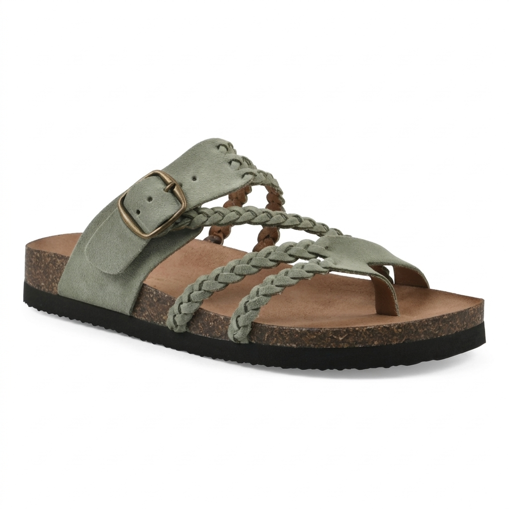 Sandalias de Piel Trenzada Hayleigh