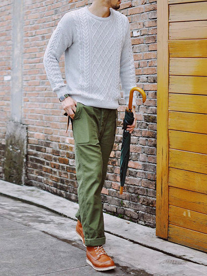 Pantalón Recto Casual Estilo Militar OG-107 Hombre