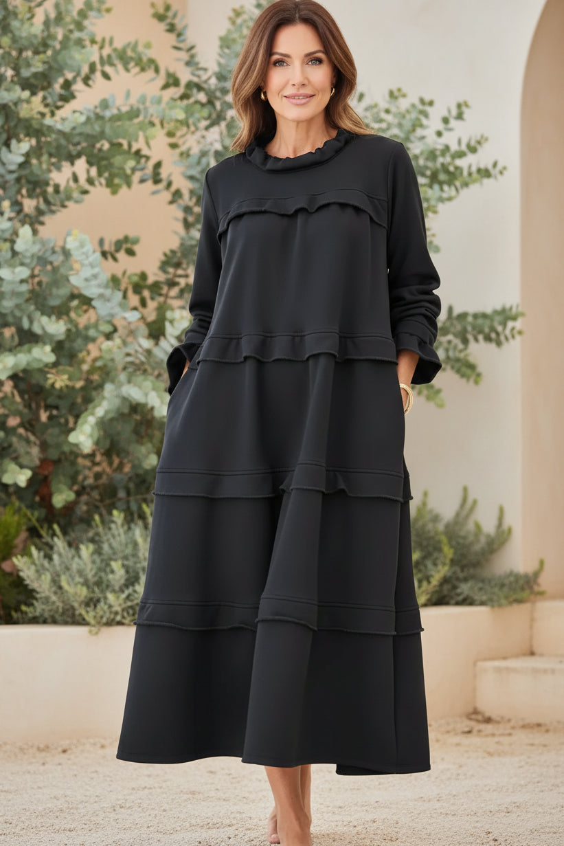 MORGAN – VESTIDO FLUIDO A CAPAS