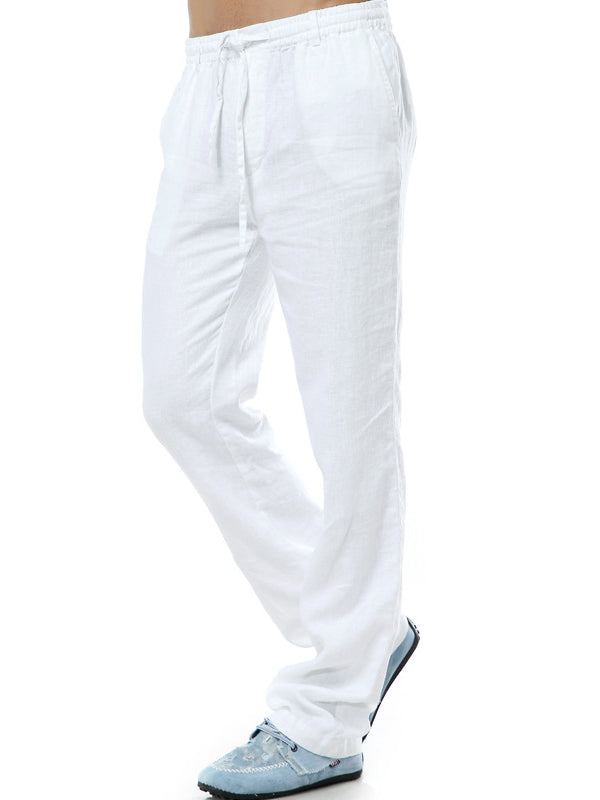 Pantalón Casual Holgado de Lino 100% Hombre