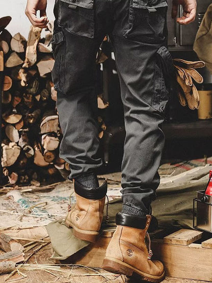 Pantalón Cargo Holgado con Cremallera y Cierre Hombre