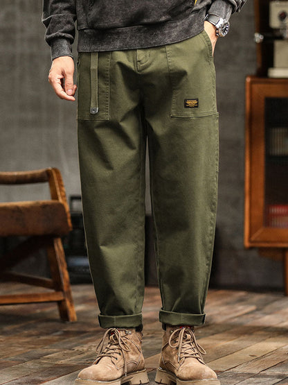 Pantalón Cargo Utilitario Estilo Vintage Hombre