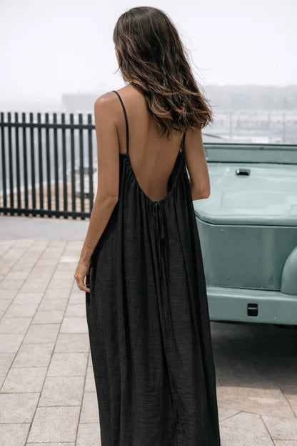Vestido largo sin espalda