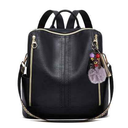 Mochila convertible 2 en 1 de cuero de lujo con estuche gratis