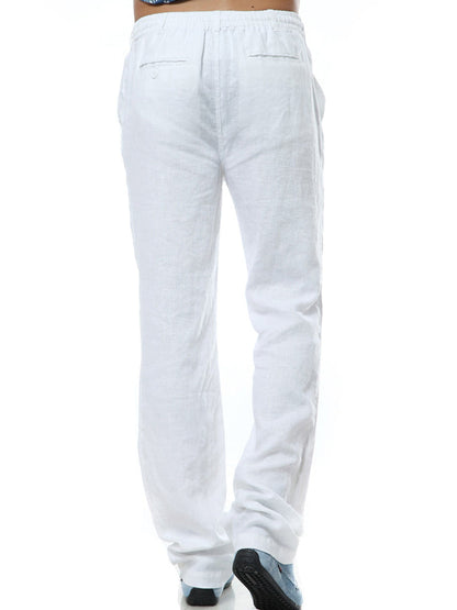 Pantalón Casual Holgado de Lino 100% Hombre