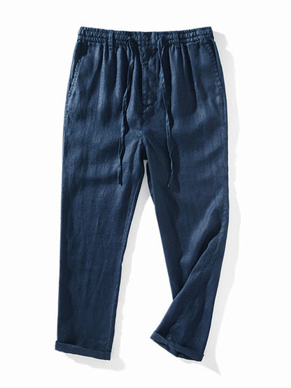 Pantalón de Lino 100% con Cordón Hombre
