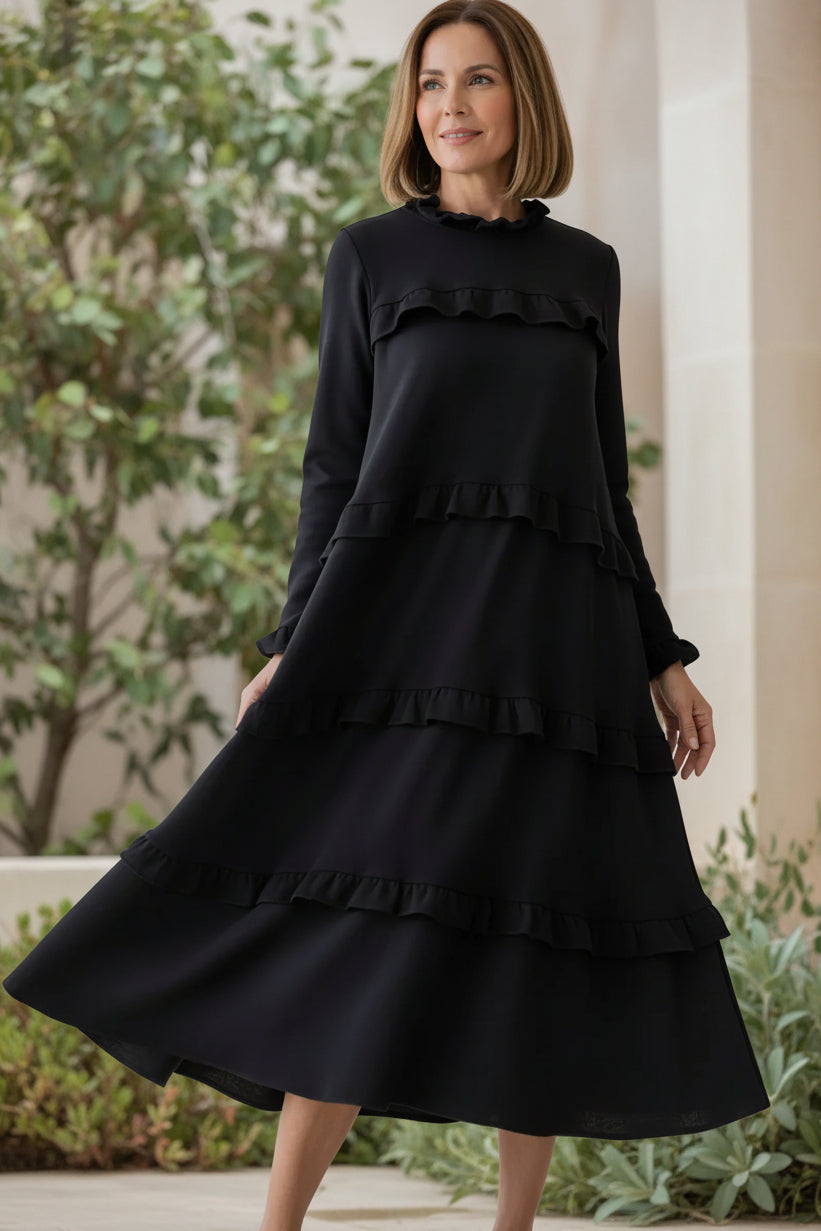 MORGAN – VESTIDO FLUIDO A CAPAS