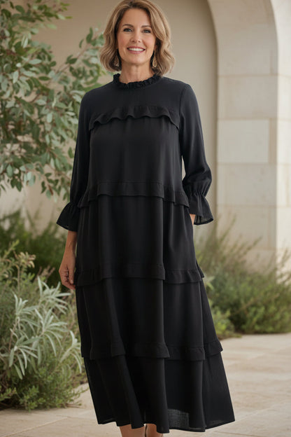 MORGAN – VESTIDO FLUIDO A CAPAS