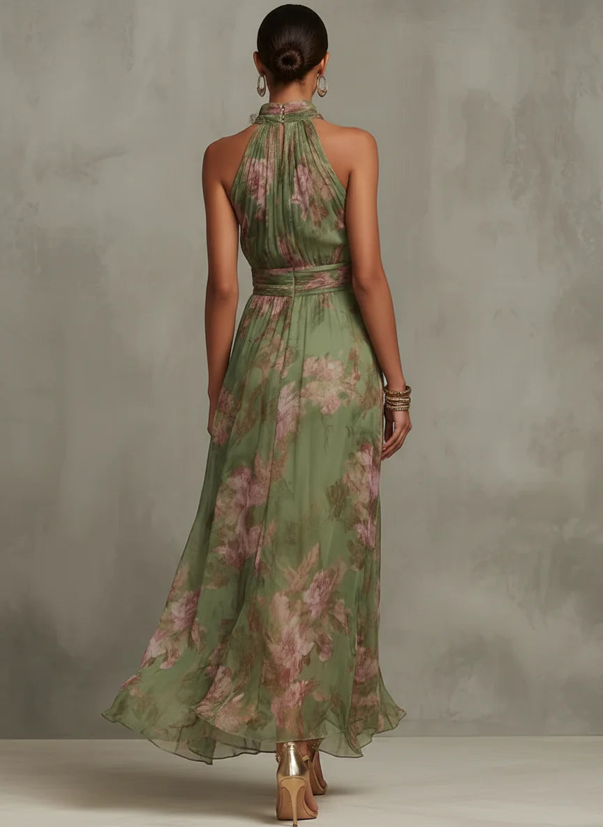 Elegante vestido floral de verano