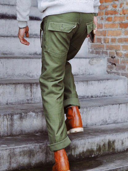 Pantalón Recto Casual Estilo Militar OG-107 Hombre