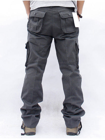 Pantalón Cargo Recto 6 Bolsillos Hombre