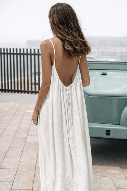 Vestido largo sin espalda