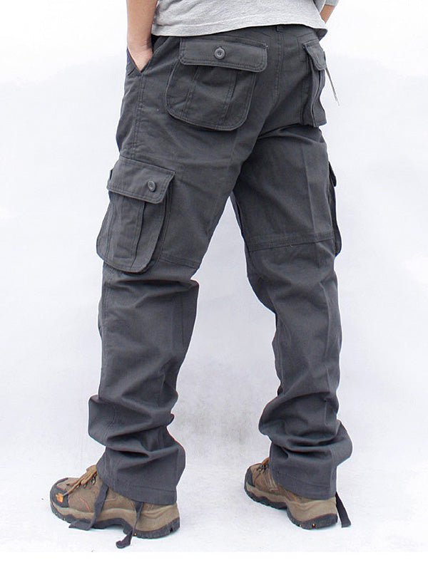 Pantalón Cargo Recto 6 Bolsillos Hombre