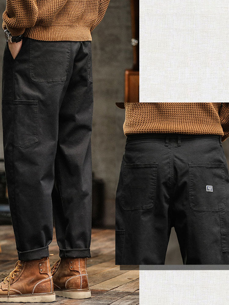 Pantalón Cargo Utilitario Estilo Vintage Hombre