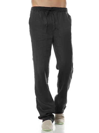 Pantalón Casual Holgado de Lino 100% Hombre