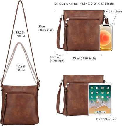 Conjunto de 3 bolsos hobo de cuero