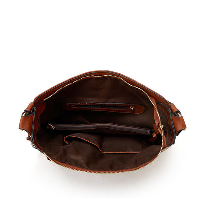 Conjunto de 3 bolsos hobo de cuero de lujo con estampado