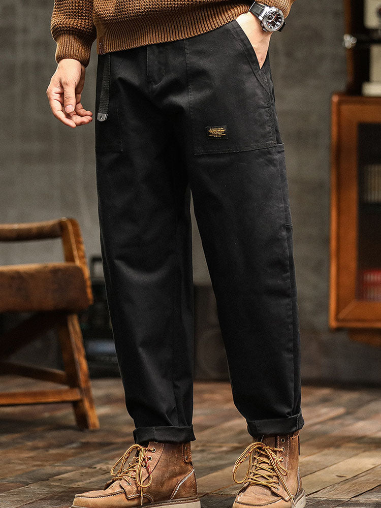 Pantalón Cargo Utilitario Estilo Vintage Hombre
