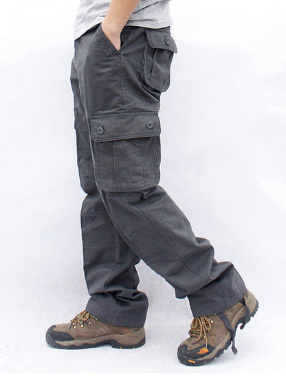 Pantalón Cargo Recto 6 Bolsillos Hombre