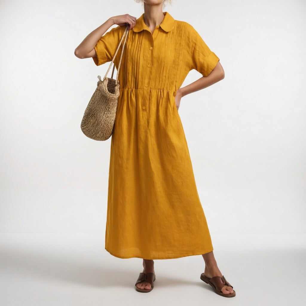 Vestido Camisero Fluido de Verano LYSANDRA