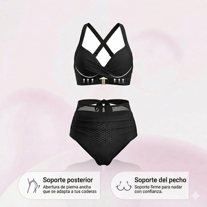 Sabine™ | Bikini 2 en 1 Talle Alto Control Abdomen