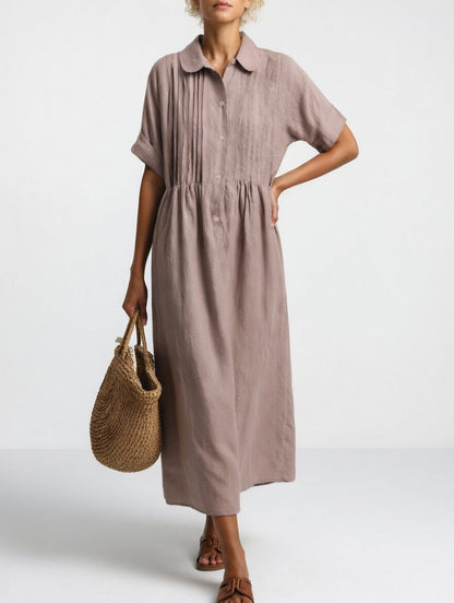 Vestido Camisero Fluido de Verano LYSANDRA