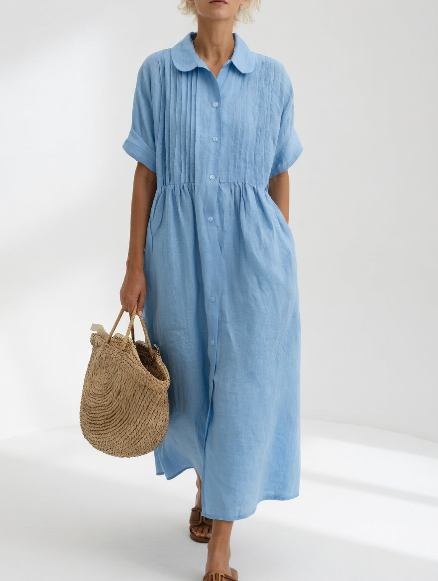 Vestido Camisero Fluido de Verano LYSANDRA