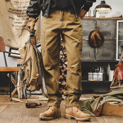 Pantalón Cargo Estilo Vintage Hombre