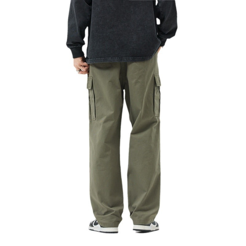 Pantalón Cargo Holgado de Algodón Hombre