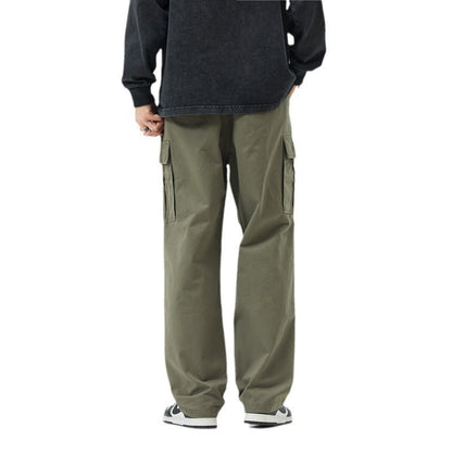 Pantalón Cargo Holgado de Algodón Hombre