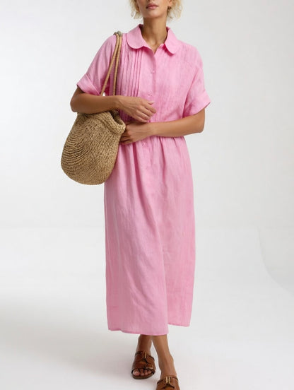 Vestido Camisero Fluido de Verano LYSANDRA