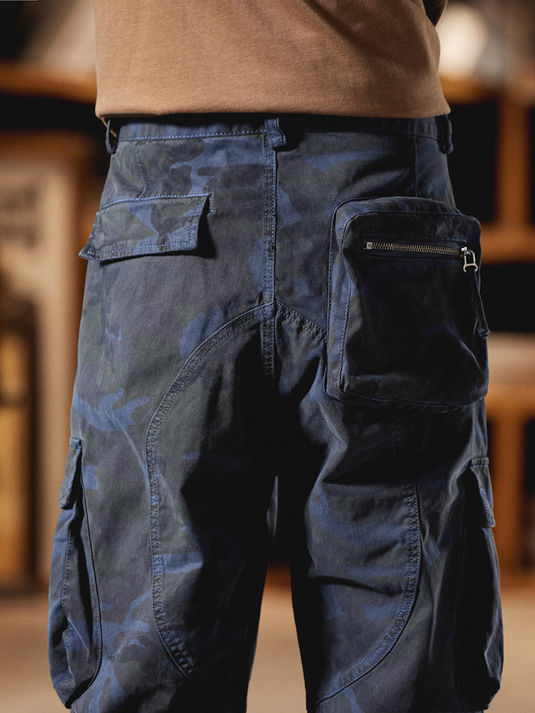 Pantalón Cargo Camuflaje Americano Estilo Vintage Hombre