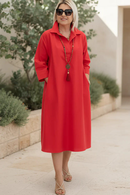 LARA - VESTIDO CAMISA RELAJADO