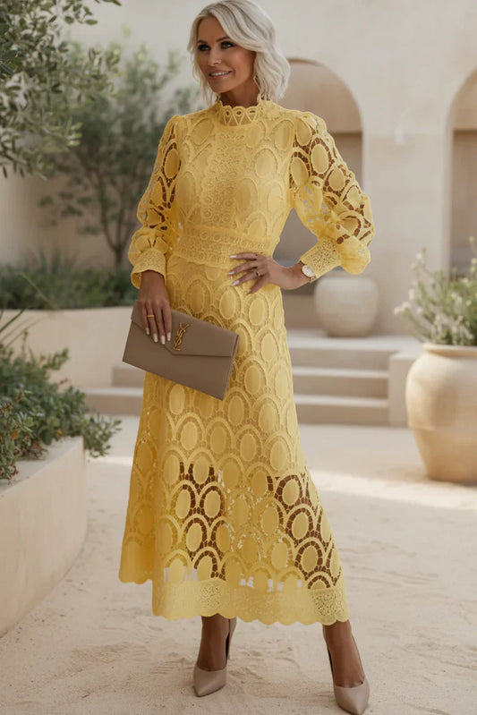 VALENTINA – VESTIDO MIDI DE ENCAJE
