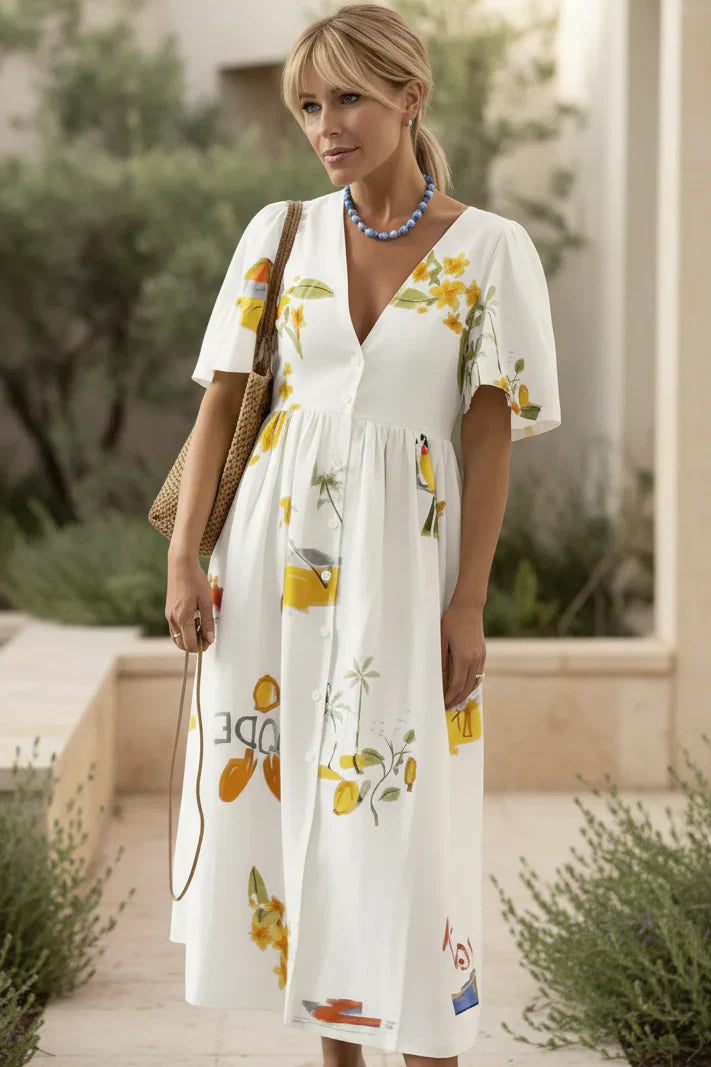 MAEVE – VESTIDO MIDI BRISA DE JARDÍN