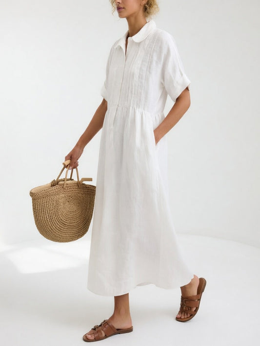 Vestido Camisero Fluido de Verano LYSANDRA