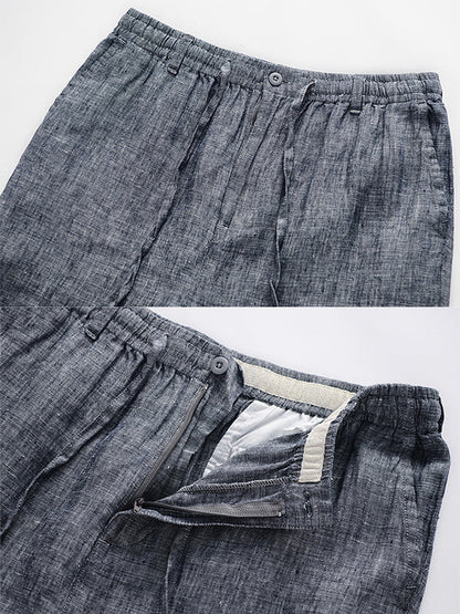 Pantalón de Lino 100% con Cordón Hombre