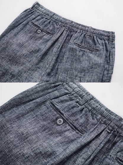 Pantalón de Lino 100% con Cordón Hombre