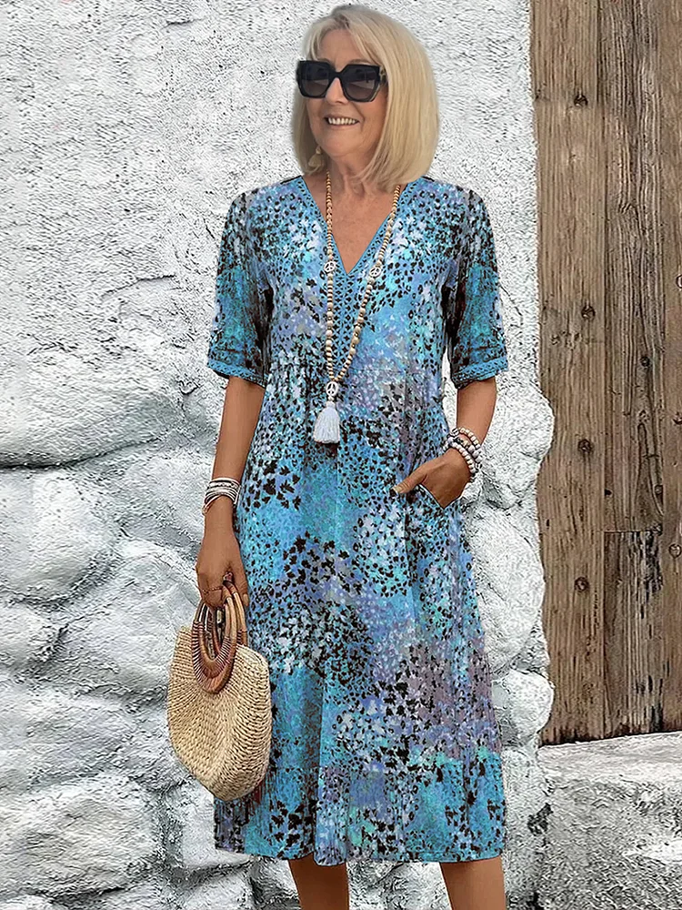 VERÓNICA | VESTIDO MIDI VIBRANTE
