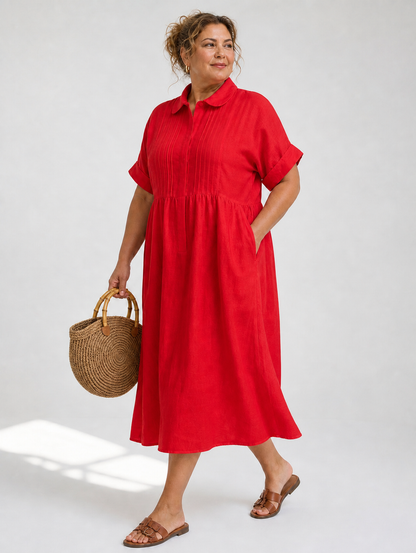 Lysandra™ — Vestido Camisero Fluido de Verano