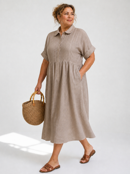 Lysandra™ — Vestido Camisero Fluido de Verano
